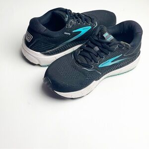 BROOKS Aerial 20 Black Blue Teal Lace Up Athletic Running Shoes, Size 10B